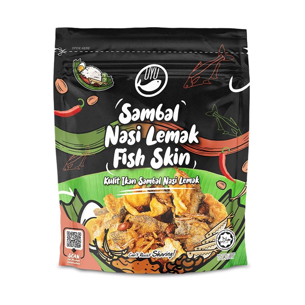 OYU SAMBAI NASI LEMAK FISH SKIN 70G