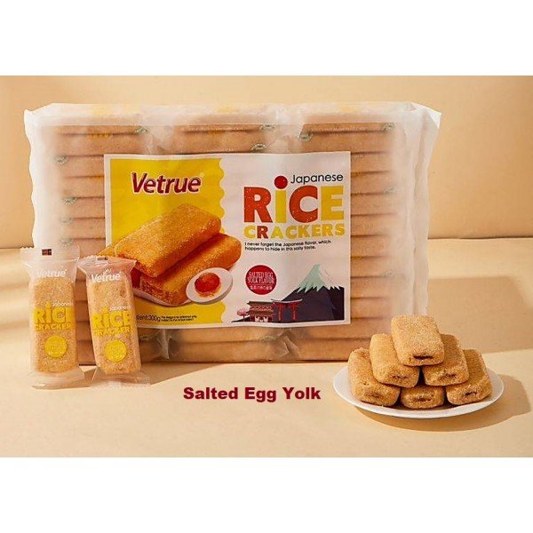 VETRUE JAPANESE RICE SRISPY (HALAL) - SALTED EGG YOLK 300G